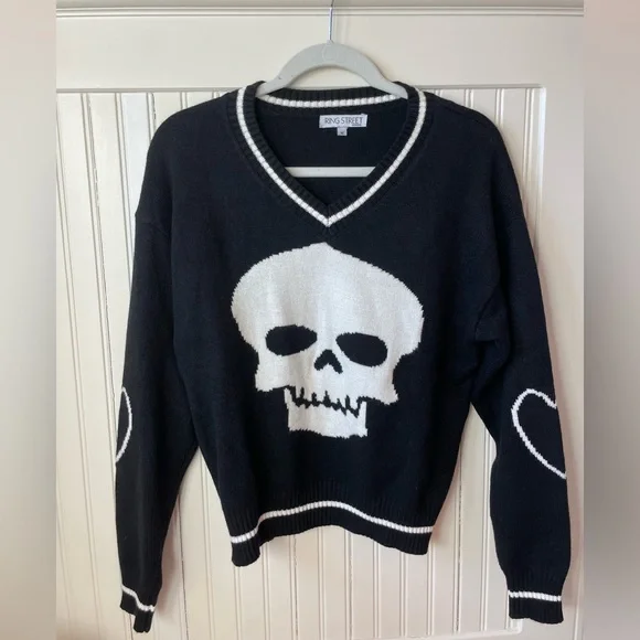 Ring Street Skull Knit Sweater - Picture 3 of 6